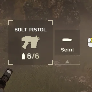 P/40-K Bolt Pistol — оружие Helldivers 2